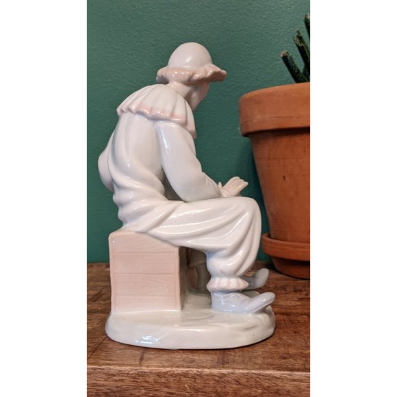 Vintage 1985 Arnart Figurine - Clown Teaching Boy Accordion - Picture 5 of 8